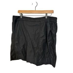 Lane Bryant Cotton Black Casual Coastal Closet Staple Minimal Prep Shorts 14/16